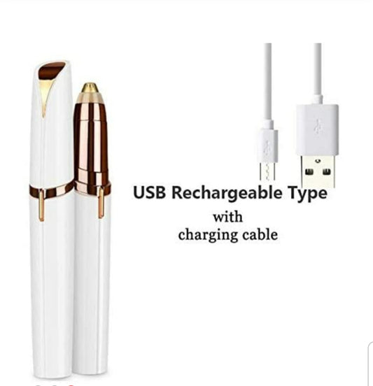 Flawless Eyebrow Trimmer  with USB Rechargeable Type with Charging Cable