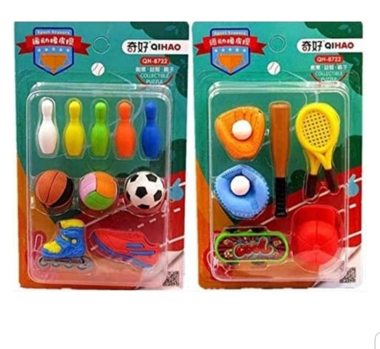 Creative Sports Erasers Set