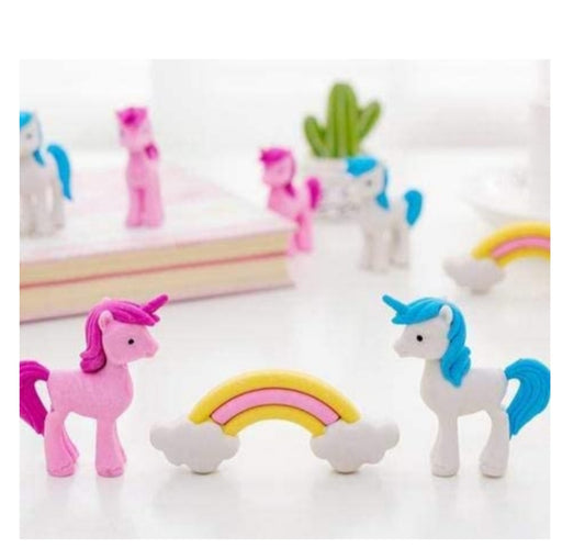 Magical Unicorn Eraser and Rainbow