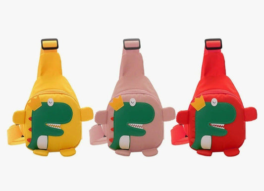 Cute Dinosaur Kids Chest Bag for Boys and Girls - Random Colors