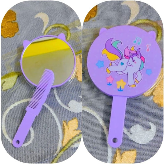 Unicorn Mirror with Comb - for Kids