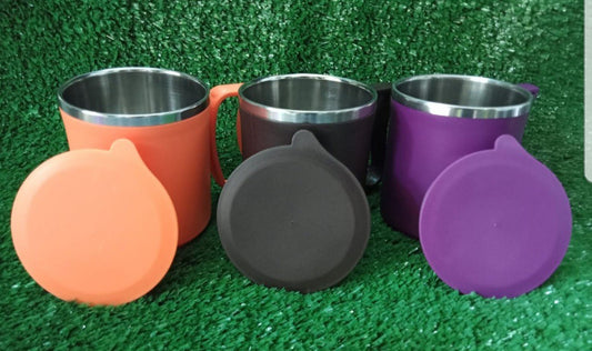 Apex Stanless Steel Milk-Tea-Coffee Mug with Lid