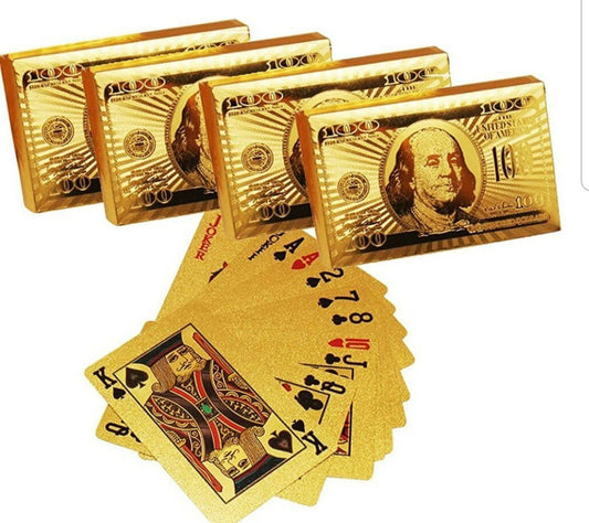 Gold Plated Poker Playing Cards