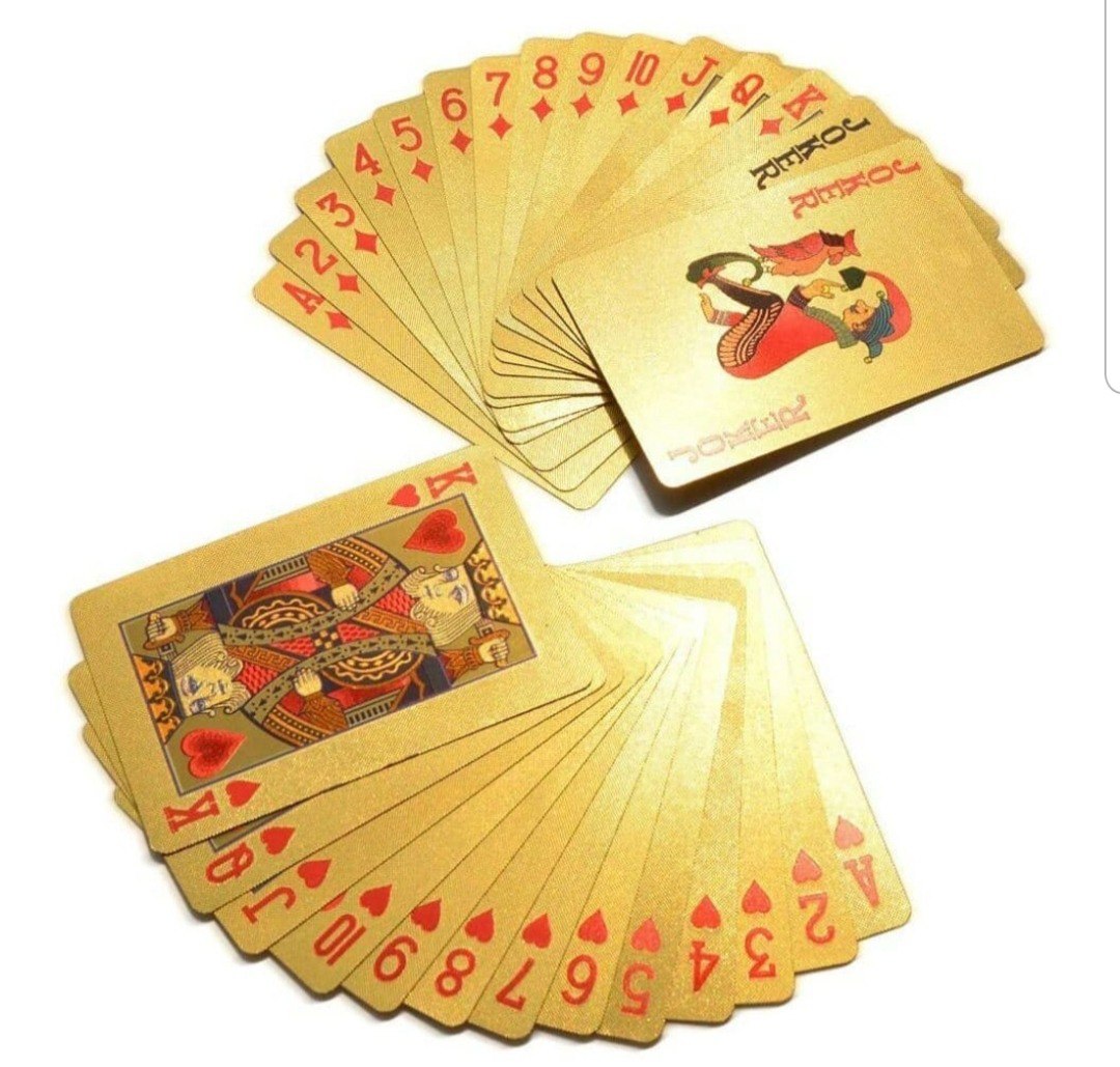 Gold Plated Poker Playing Cards