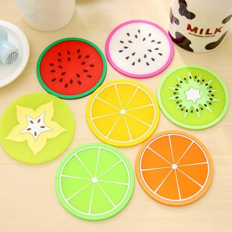 Silicone Fruit Design Coasters