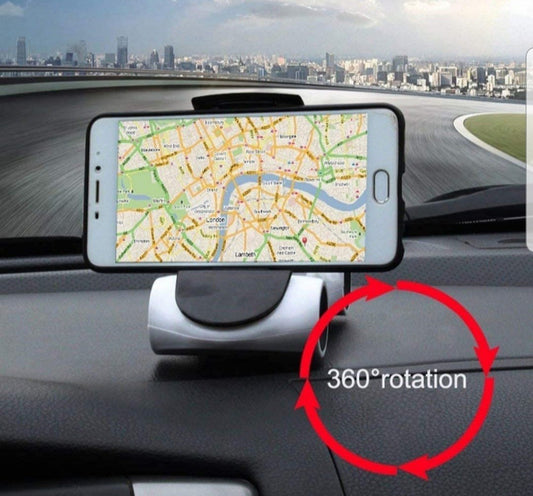 Posh Creative Car Shape - 360° Rotating Car Mount Mobile Holder for Windscreen, Dashboard and Table Desk