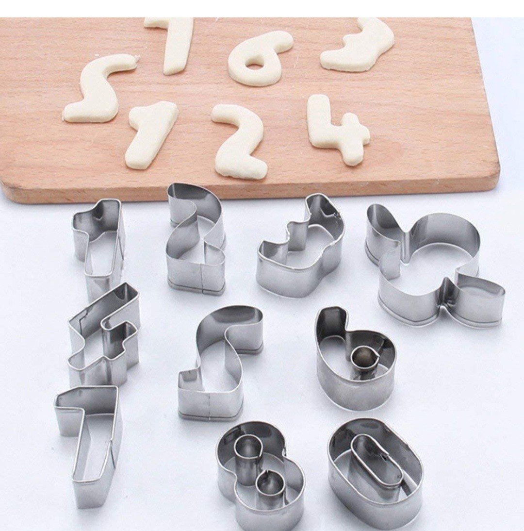 Stainless Steel Numbers Cookies Cutter