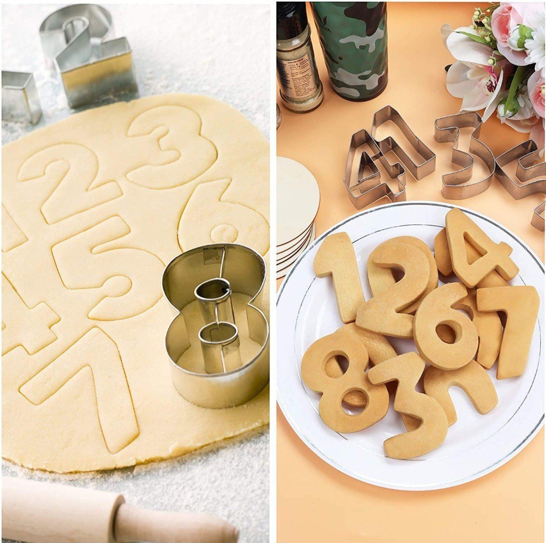 Stainless Steel Numbers Cookies Cutter