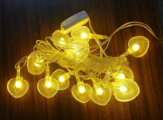 Silicone Heart Fairy String Lights - 14 LEDs 4 Mtrs