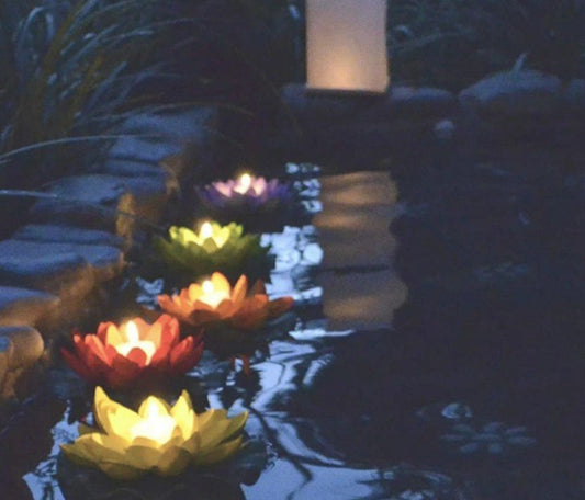 12066 - Floating Waterproof LED Lotus Flower