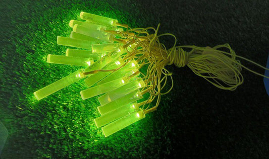 Cylinder/Pencil Shape Fairy String Lights - 20 LED Yellow Color- Appx 8 metre)