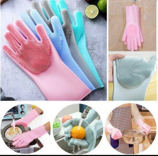 Silicon Cleaning Gloves