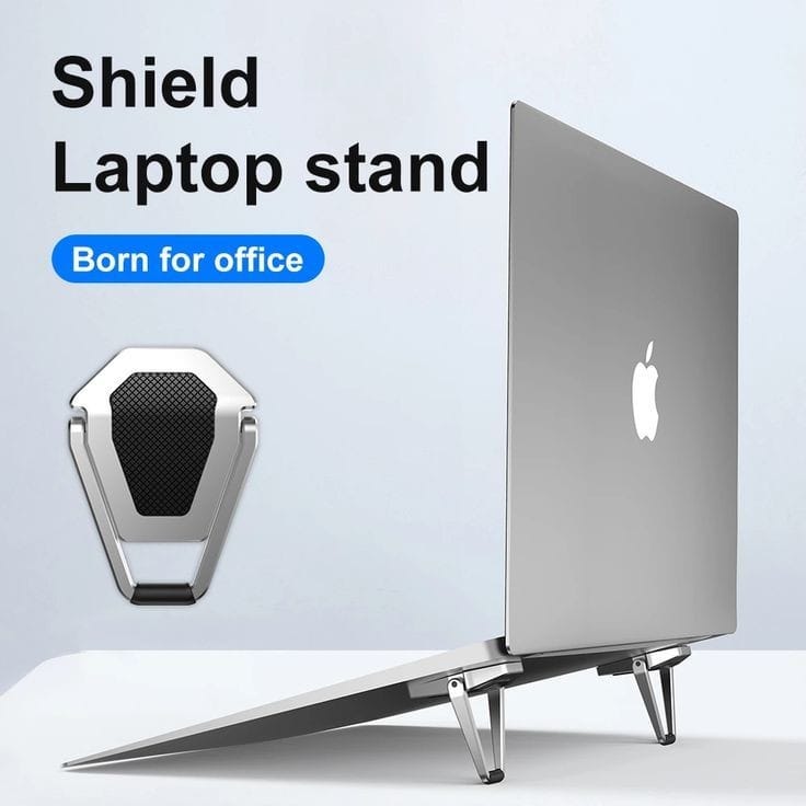 Anti-Slip Shield Design Foldable Portable Laptop Stand* - Ergonomic Lightweight - Best Utility Item