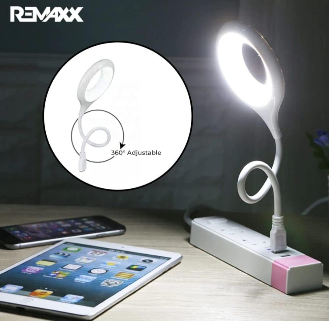 Intelligent Voice Control USB Lamp with 3 Color LED Light | 360˚ Adjustable | Brightness Control | No Bluetooth, No Network Required | Suitable for Book Reading, Work & night Lamp