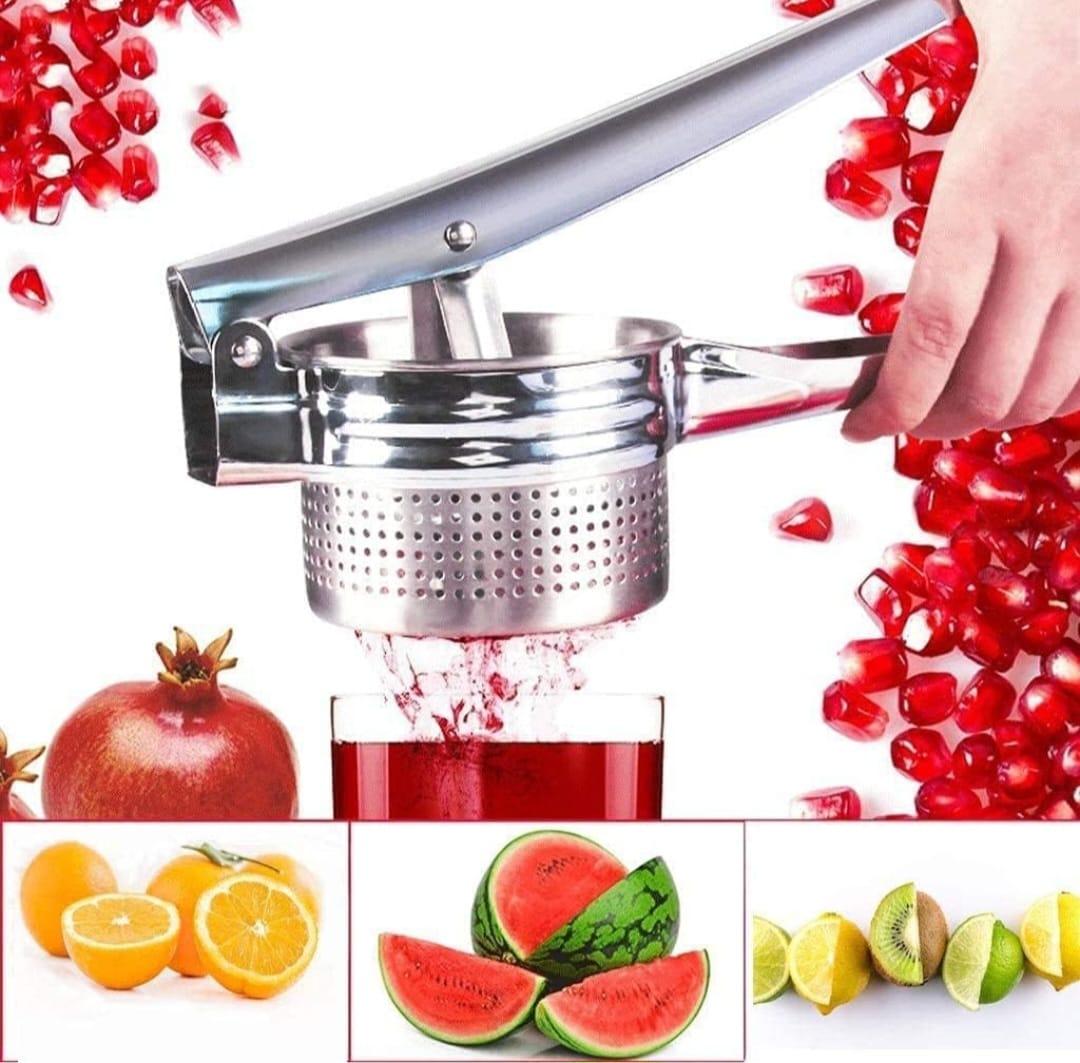 Manual Stainless Steel Hand Press Fruit Instant Juicer And Food Masher For Fruits And Vegetables Squeezer