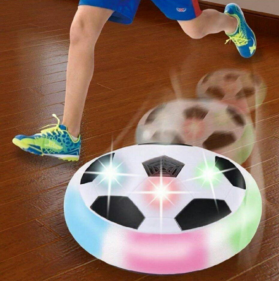 Hover Soccer Ball/Disc with Foam Bumpers and Colorful Led Lights (Multicolor)