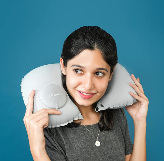 Inflatable Travel Neck Pillow - Neck Support Rest Headrest
