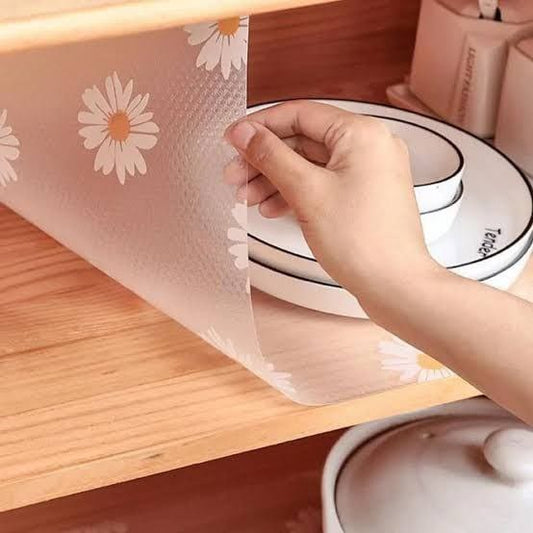 Multipurpose Anti-Slip Mat -  Sheet for Fridge, Kitchens, Cupboard, Drawers, Shelf Liner - Water Resistant - (Size : 45×300 cms) - Random Prints