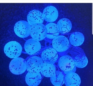 Ball Shaped Fairy String Lights - 20 LED - Plug-in Mode for Home Decoration - 8 Meters - Blue