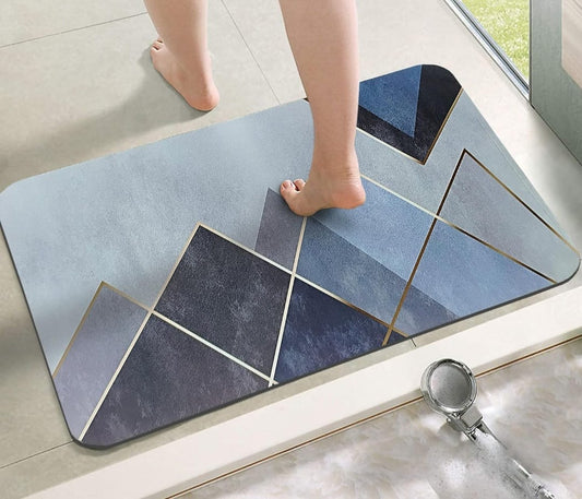 Highly Absorbent Bathroom Floor Mat - Quick Drying Non-Slip Mats - Best Imported Quality- Heavy Quality - 570 gms (Size : 68x43 cms)